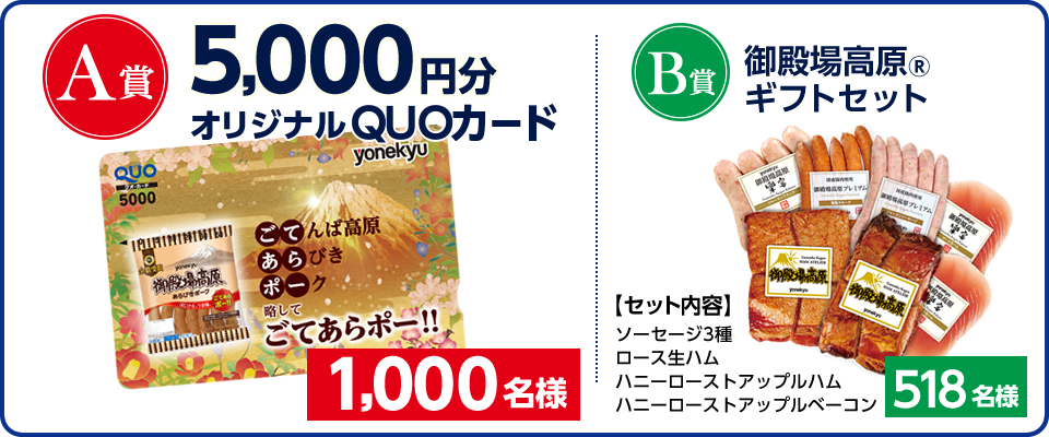 米久 春の5,000円QUOカードが当たる！キャンペーン